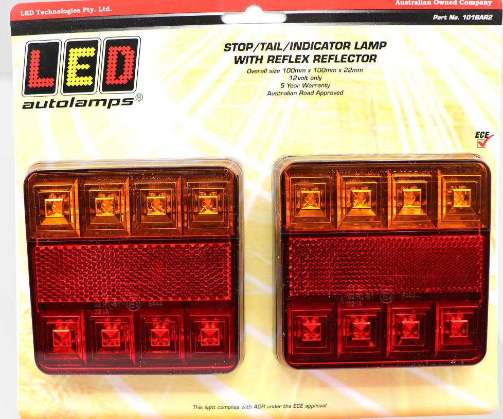 Autolamps LED 101BAR2 Stop / Tail / Indicator / Lamps With Reflex Reflector
