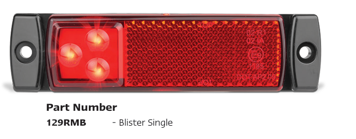 Red Reflector with built in LED light