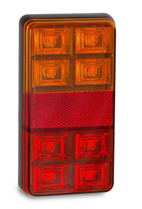 LED Autolamps 12V LED Stop/Tail/Indicator Lamp With Reflex Reflector 2 Pack - 151BAR2