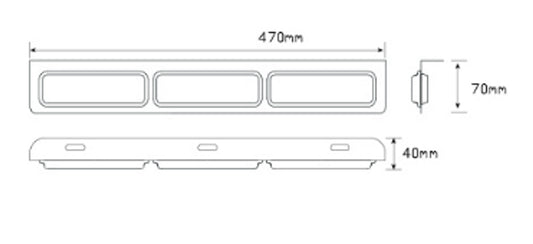 Stop, Tail, Indicator, Reverse Light Multi-Volt 12v & 24v Blister Twin Pack Chrome Backing. LED Auto Lamps 135CARWM2
