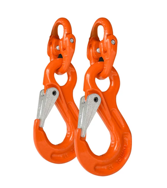 G80 Vehicle Chain Safety Hook Hammerlock and Eye Sling Hook Set 10mm